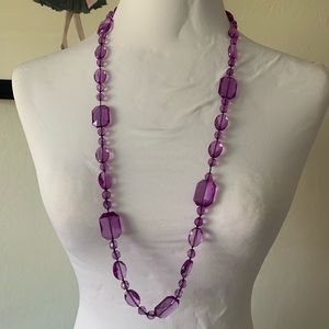 Acrylic faceted cut necklace